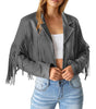 Veste en Suède avec Franges pour Femmes - Emilia Lane
