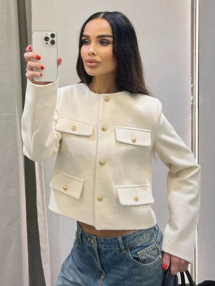Veste en Tweed Classique pour Femme - Emilia Lane