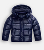 Shiny Quilted Oversized Puffer Jacket with Hood for Women