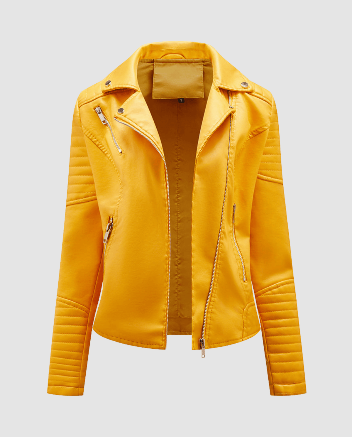 Veste Motard Perfecto Asymétrique en Simili Cuir pour Femme - Emilia Lane