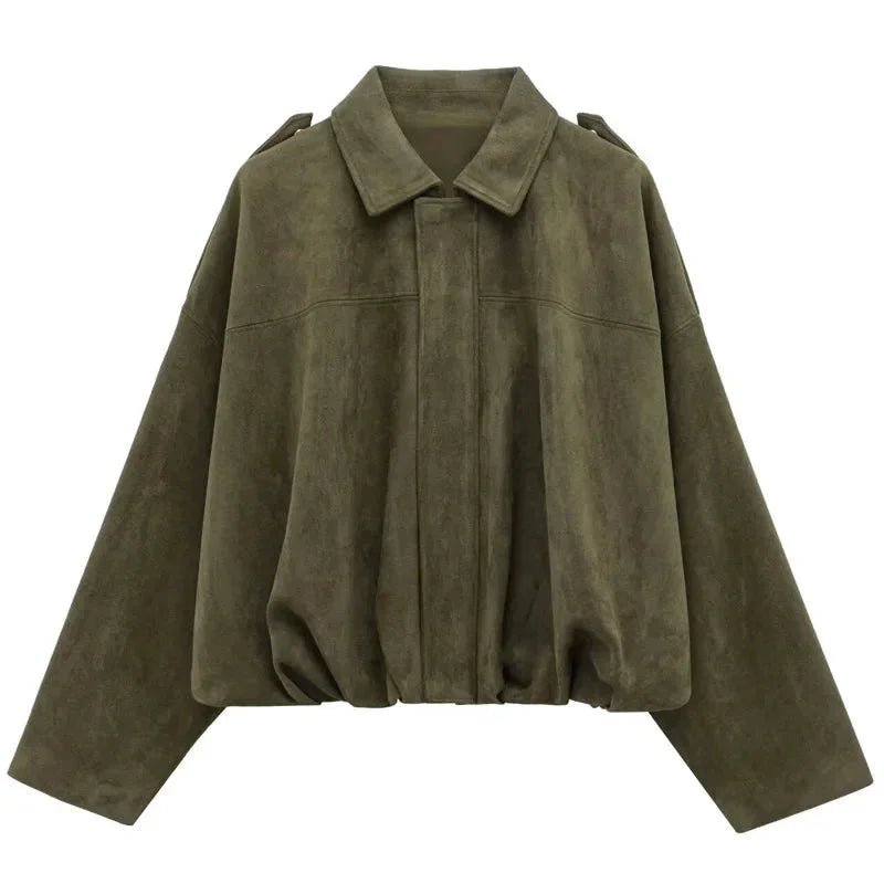 Veste Oversize en Suédine pour Femme - Emilia Lane