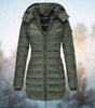 Long Hooded Down Jacket for Women
