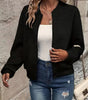 Short Quilted Bomber Jacket for Women