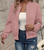 Short Quilted Bomber Jacket for Women